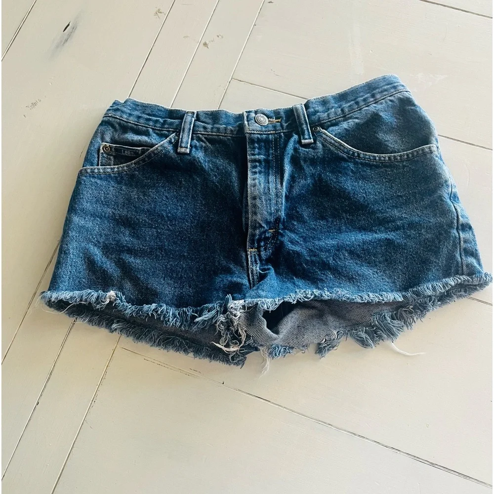 Vintage Lee Jean Denim Cut Offs Size 31